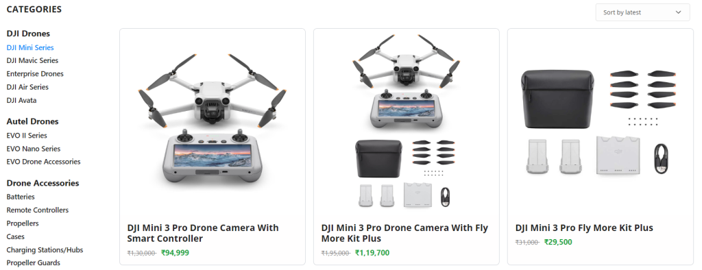 Where to buy DJI Drones in India?