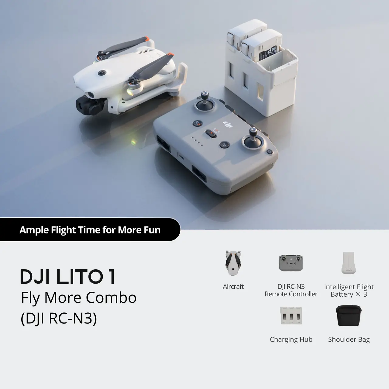 DJI Lito 1 Fly More Combo (DJI RC-N3) — Jetayu Gadgets