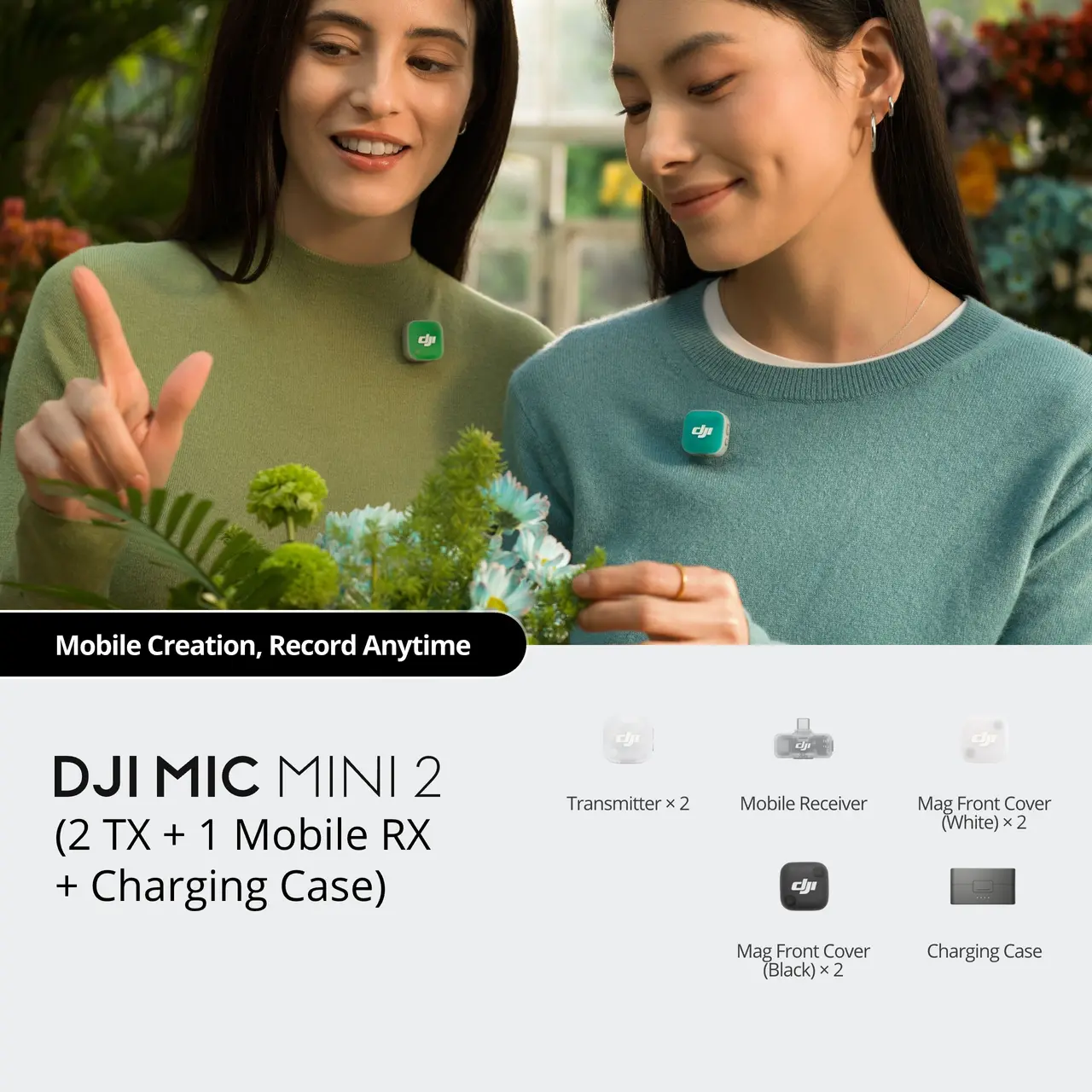 DJI Mic Mini 2 (2TX + 1 Mobile RX + Charging Case) — Jetayu Gadgets